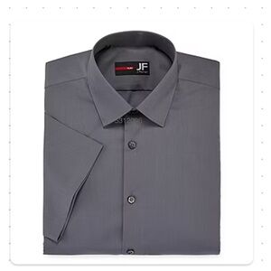 jf j.ferrar Men's Charcoal Dress Shirt